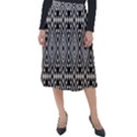 Abstract Boho Style Geometric Classic Velour Midi Skirt  View1