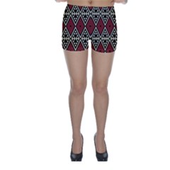 Motif Boho Style Geometric Skinny Shorts by tmsartbazaar