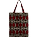 Motif Boho Style Geometric Zipper Classic Tote Bag View1