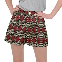 Motif Boho Style Geometric Ripstop Shorts by tmsartbazaar