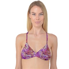 Marbling Abstract Layers Reversible Tri Bikini Top by kaleidomarblingart