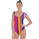 Fashion Belts Short Sleeve Leotard  View1
