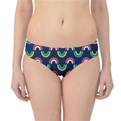 Geo Rainbow Stroke Hipster Bikini Bottoms by tmsartbazaar
