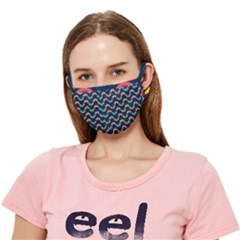 Geo Rainbow Stroke Crease Cloth Face Mask (adult) by tmsartbazaar