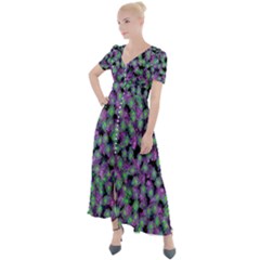 Summertime Button Up Short Sleeve Maxi Dress by 1dsign