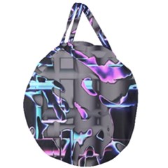 D B  Giant Round Zipper Tote by MRNStudios