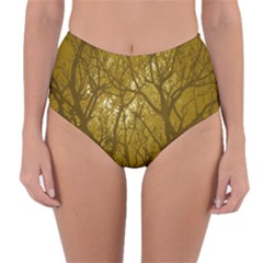 Forest Landscape Illustration 2 Reversible High-waist Bikini Bottoms by dflcprintsclothing