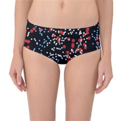 Multicolored Bubbles Motif Abstract Pattern Mid-waist Bikini Bottoms by dflcprintsclothing