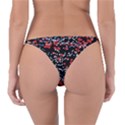Multicolored Bubbles Motif Abstract Pattern Reversible Bikini Bottom View2