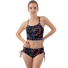 Multicolored Bubbles Motif Abstract Pattern Mini Tank Bikini Set by dflcprintsclothing