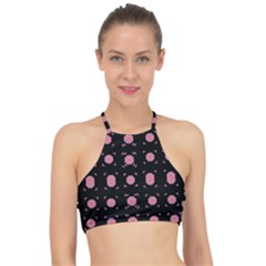 Flowers From The Summer Still In Bloom Racer Front Bikini Top by pepitasart