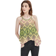 Ethnic Seamless Pattern Flowy Camisole Tank Top by FloraaplusDesign