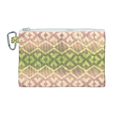 Ethnic Seamless Pattern Canvas Cosmetic Bag (large) by FloraaplusDesign