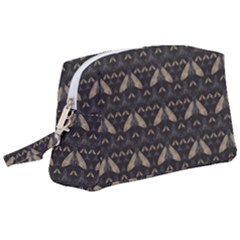 Moth Pattern Wristlet Pouch Bag (large) by GretaBerlin