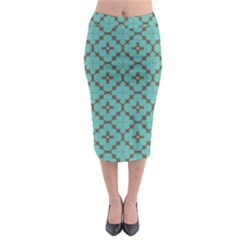 Tiles Midi Pencil Skirt by Sobalvarro