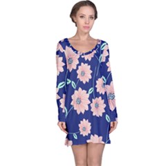Floral Long Sleeve Nightdress by Sobalvarro