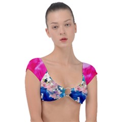 Complementary Contrast Cap Sleeve Ring Bikini Top by ginnyden