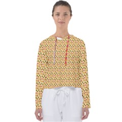 Autumn Leaves Tile Women s Slouchy Sweat by DithersDesigns