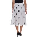 Riding Bike Motif Print Pattern Perfect Length Midi Skirt View2