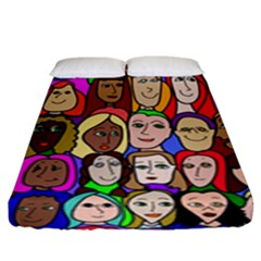 Sisters Fitted Sheet (king Size) by Kritter