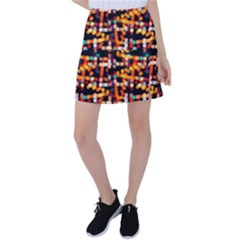 Multicolored Bubbles Print Pattern Tennis Skirt by dflcprintsclothing