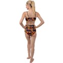 Multicolored Bubbles Print Pattern Tied Up Two Piece Swimsuit View2