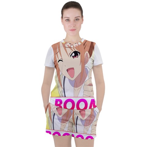 Ok Boomer Women s Tee And Shorts Set by Dimedrolisimys