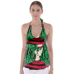 Freddy Girl Wall Grey Babydoll Tankini Top by snowwhitegirl