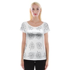Fallen Leaves Cap Sleeve Top by goljakoff