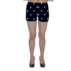 Black And White Baseball Motif Pattern Skinny Shorts by dflcprintsclothing