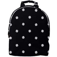 Black And White Baseball Motif Pattern Mini Full Print Backpack by dflcprintsclothing