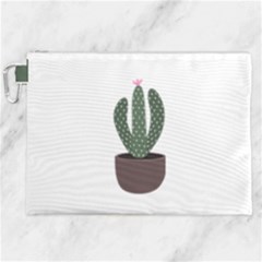 Cactus Canvas Cosmetic Bag (xxl) by CuteKingdom