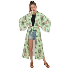 Pineapples Maxi Kimono by goljakoff