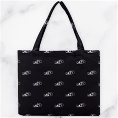 Formula One Black And White Graphic Pattern Mini Tote Bag by dflcprintsclothing