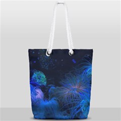 Photo D aquarium Full Print Rope Handle Tote (small) by kcreatif