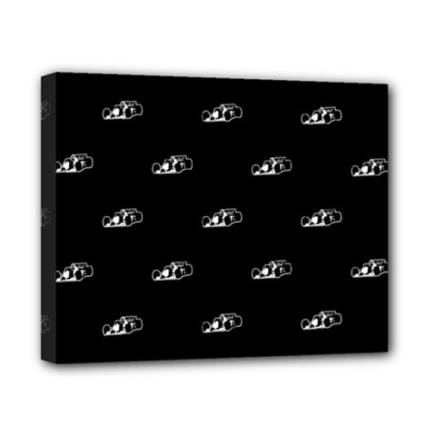 Formula One Black And White Graphic Pattern Canvas 10  X 8  (stretched) by dflcprintsclothing