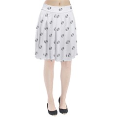 American Football Ball Motif Print Pattern Pleated Skirt by dflcprintsclothing