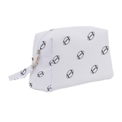 American Football Ball Motif Print Pattern Wristlet Pouch Bag (medium) by dflcprintsclothing