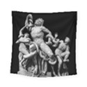 Laocoon Sculpture Over Black Square Tapestry (Small) View1