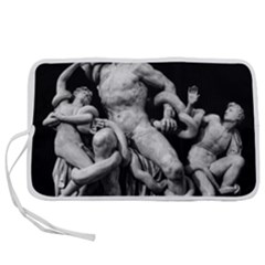 Laocoon Sculpture Over Black Pen Storage Case (l) by dflcprintsclothing