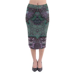Mandala Corset Midi Pencil Skirt by MRNStudios