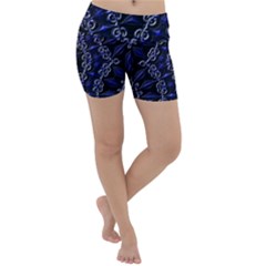 Mandala Cage Lightweight Velour Yoga Shorts by MRNStudios