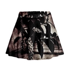 Dark Spring Mini Flare Skirt by MRNStudios
