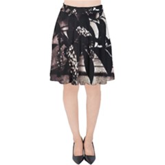 Dark Spring Velvet High Waist Skirt by MRNStudios