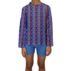 Abstract Illusion Kids  Long Sleeve Swimwear by Sparkle