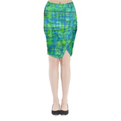 Mosaic Tapestry Midi Wrap Pencil Skirt by essentialimage