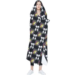 Shiny Skull Wearable Blanket by Sparkle