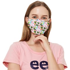 Painted Flowers Fitted Cloth Face Mask (adult) by Sparkle