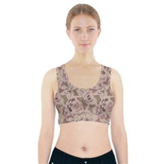 Butterflies Sports Bra With Pocket by goljakoff
