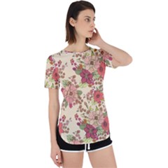 Vintage Garden Flowers Perpetual Short Sleeve T-shirt by goljakoff